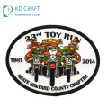 China manufacturer custom made 3d embroidery badges patches military animals bird embroidery patch for heat transfer